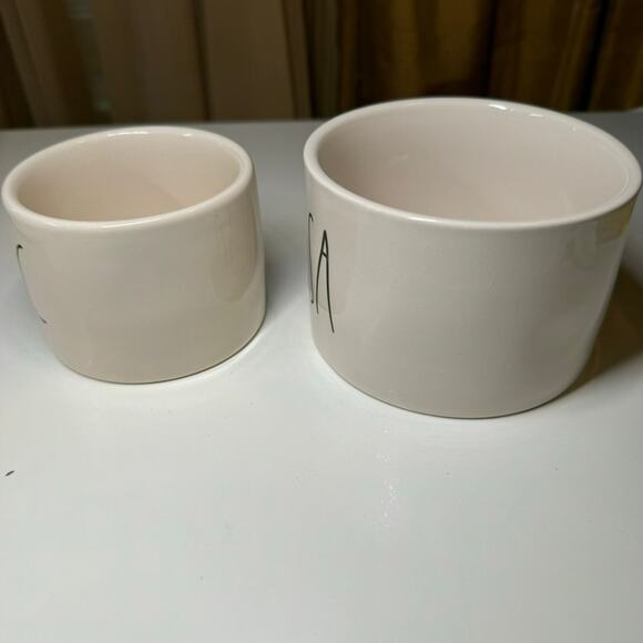 Rae Dunn Artisan SALSA & GUAC Dip Bowls Set Ceramic Farmhouse Kitchen Decor - Picture 2 of 7